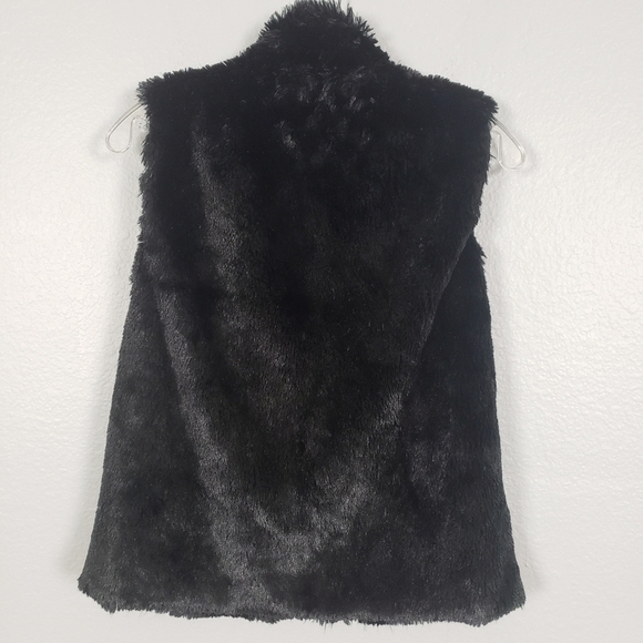 CEJION Faux Fur Vest Black Sz M - Picture 3 of 10